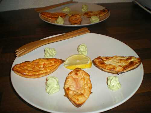 Trio de flan de pêcheurs avec sa mousse à l'avocat