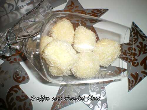 Truffes au chocolat blanc + concours