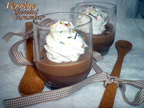 Verrine au chocolat et Carambar