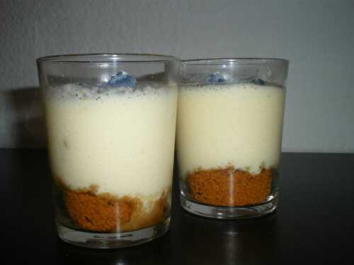 Verrine cheesecake citron et spéculoos