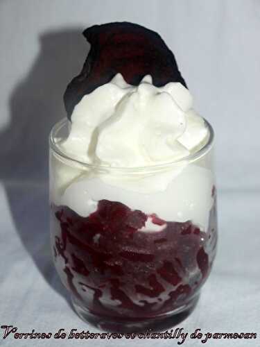 Verrine de betteraves et chantilly de parmesan + Partenaire