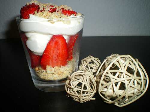 Verrine fraises mascarpone