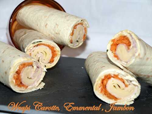 Wraps carotte, emmental , jambon