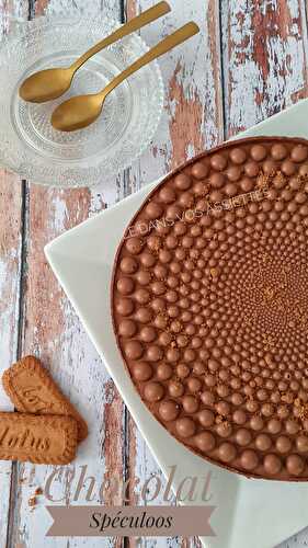 Entremet chocolat et spéculoos