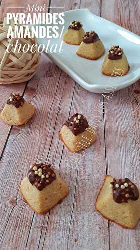 Mini pyramides amandes / chocolat - Dans vos assiettes