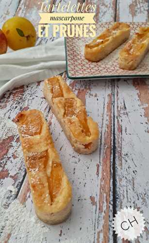 Tartelettes au mascarpone et prunes