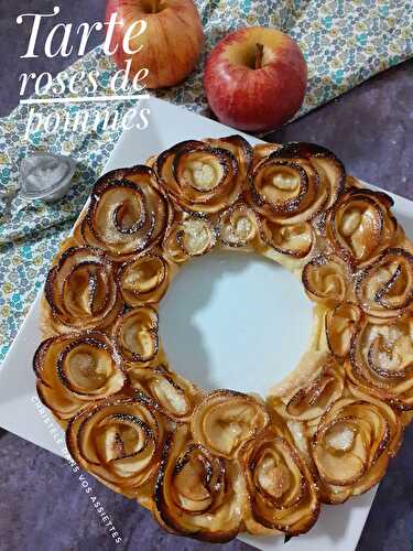 Tarte roses de pommes - Dans vos assiettes