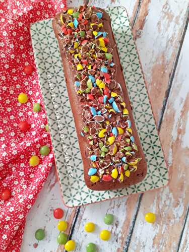 Cake au chocolat et smarties