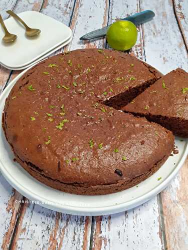 Moelleux au chocolat et citron vert