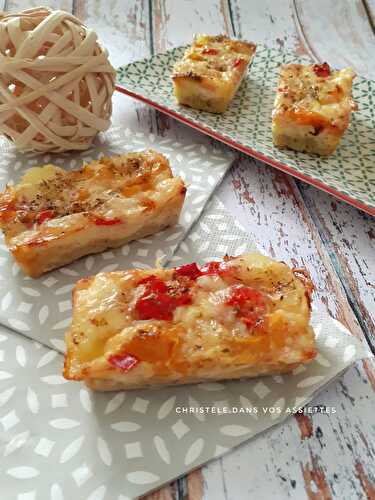 Tartelettes aux 2 poivrons et 3 fromages