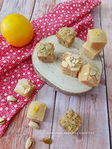 Trio de financiers sucrés