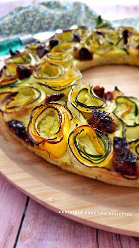 Quiche sans pâte aux 2 courgettes et tomates séchées