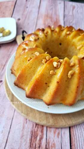 Gâteau moelleux citron et vanille