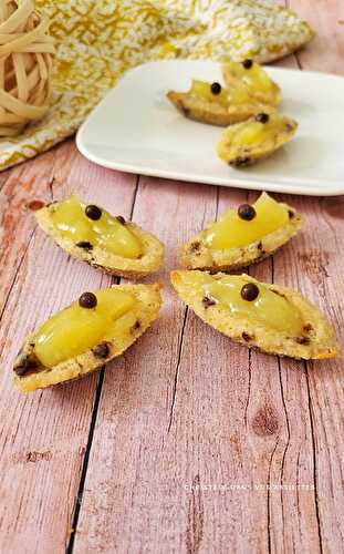 Mini tartelettes cookies et lemond curd