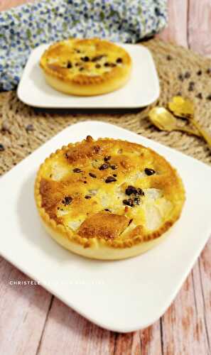 Tartelettes poires , Noix de coco et chocolat