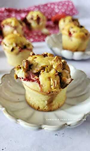 Mini muffins pistache et fraises