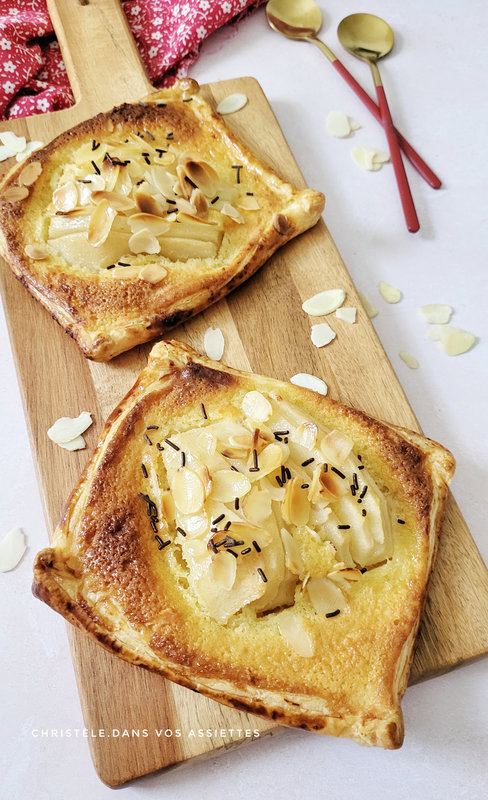 Tartelettes fines poires et amandes 