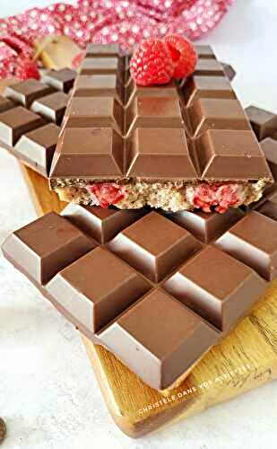 Moelleux tablette framboises et chocolat 