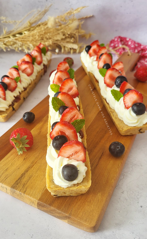 Tartelettes cookies mascarpone et fruits 