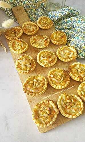 Mini tartelettes crabe , citron vert et pignon de pin 