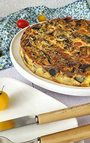 Clafoutis aubergines et gorgonzola 