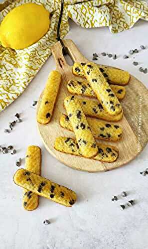 Madeleines citron et pépites au chocolat 