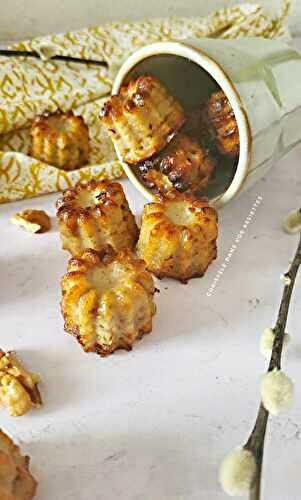 Mini cannelés roquefort et noix 