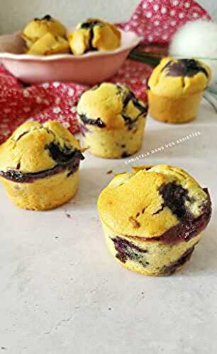 Mini muffins myrtilles et citron vert 