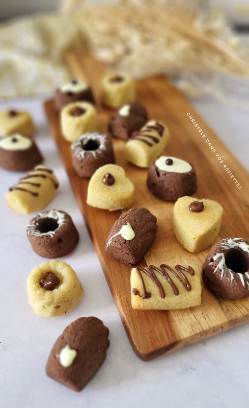 Mignardises vanille et chocolat 