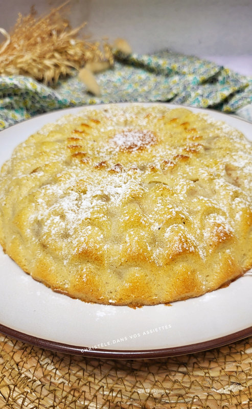 Gâteau au chocolat blanc et poires 