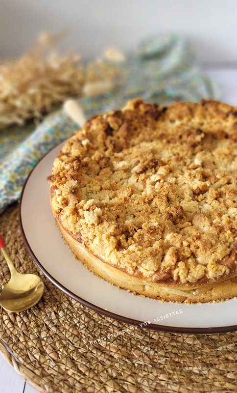 Gâteau aux poires et crumble 