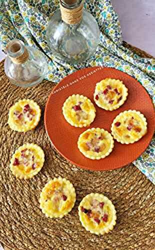 Mini tartelettes canard et mozzarella 