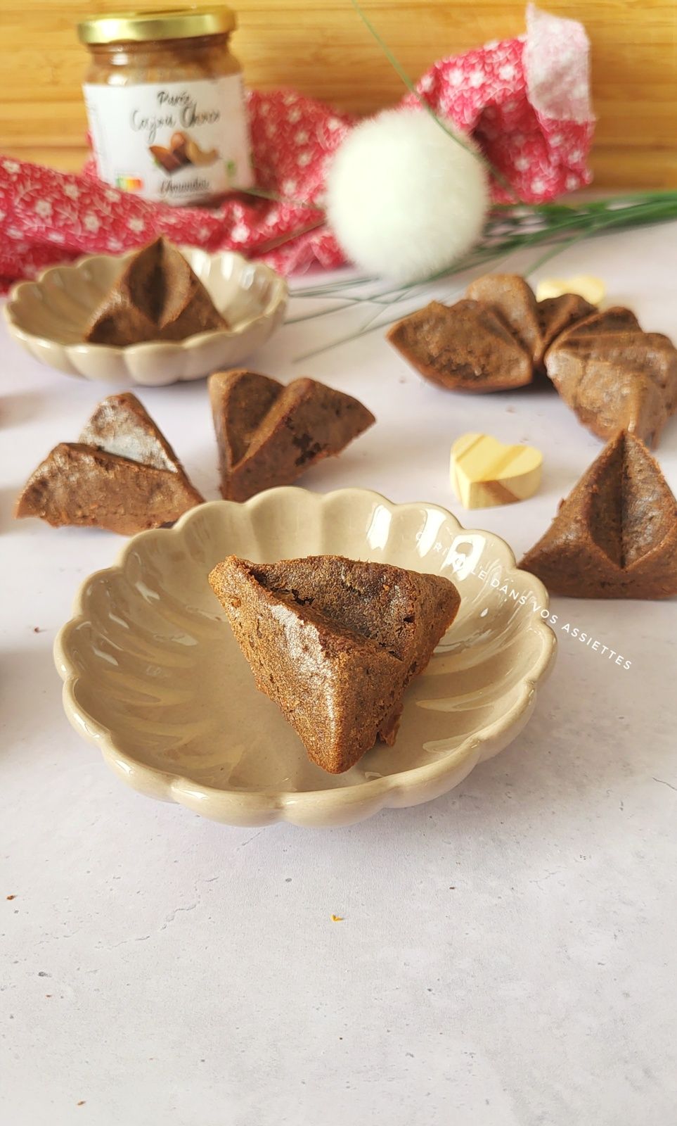Bouchées au chocolat et noix de cajou sans beurre 