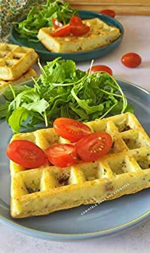 Gaufres mozzarella et tomates séchées  
