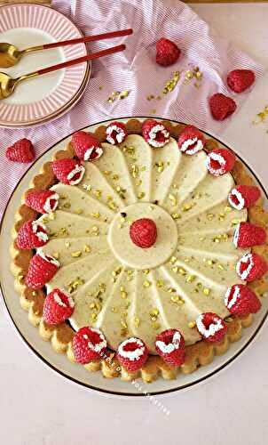 Tarte moelleuse pistache/framboises et son cheesecake 