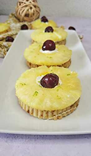 Tartelettes pralin , mascarpone et ananas 