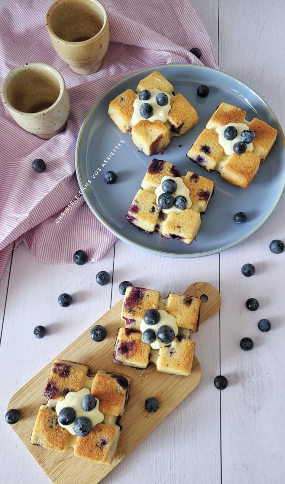Moelleux myrtilles et chocolat blanc 
