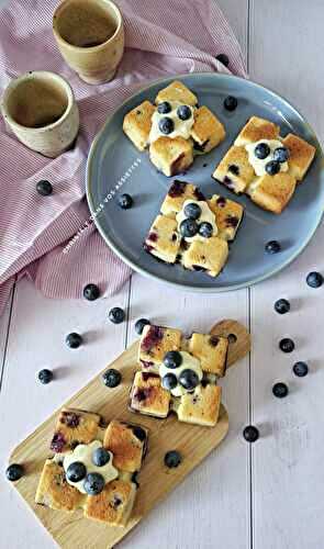 Moelleux myrtilles et chocolat blanc 