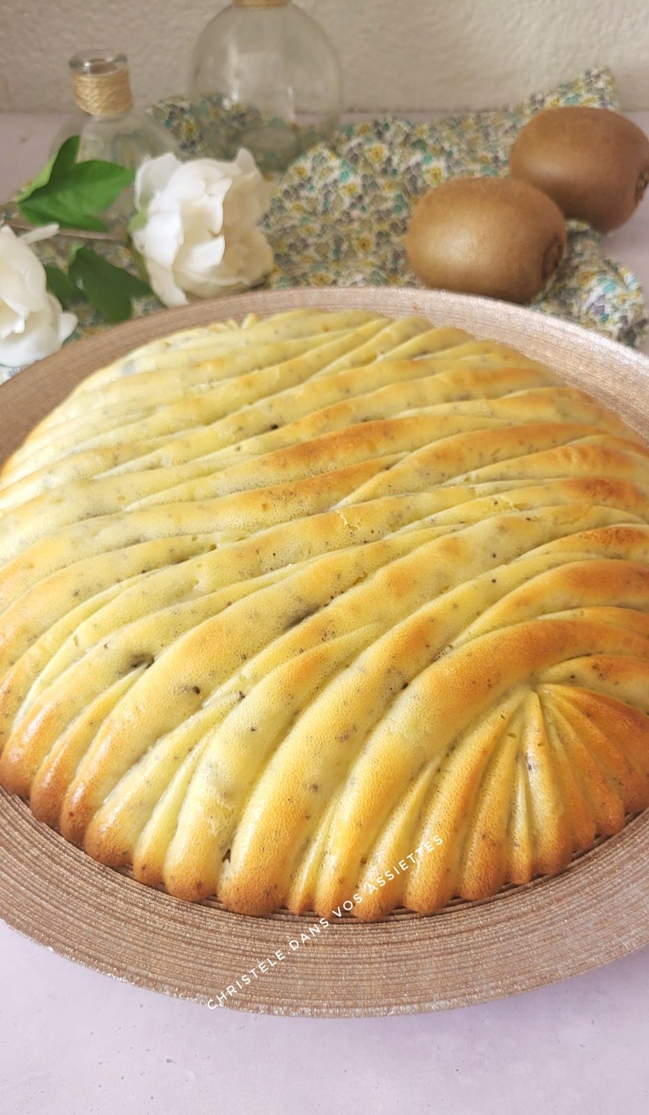 Gâteau kiwi et pavot 
