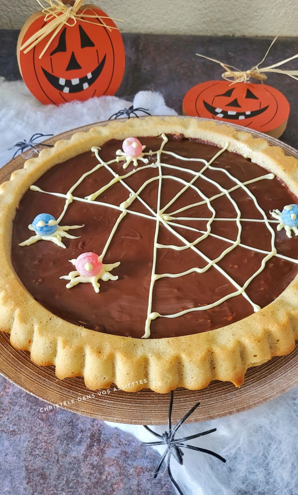 Tarte financière chocolat et noisettes