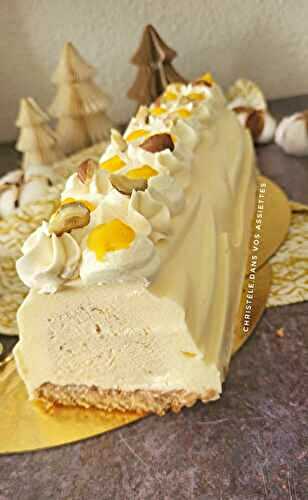 Bûche citron et praliné 