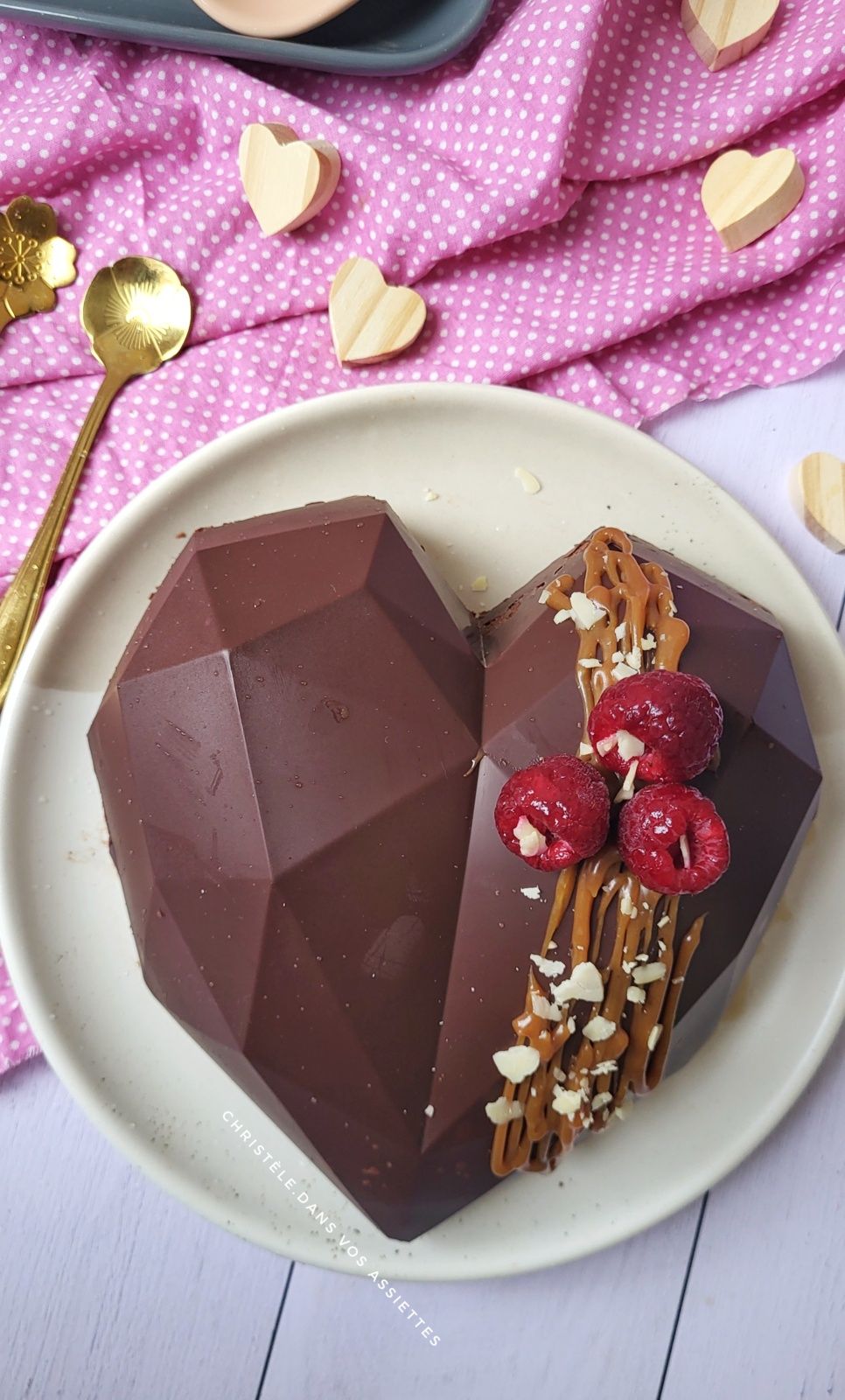 Gâteau au chocolat et framboise  
