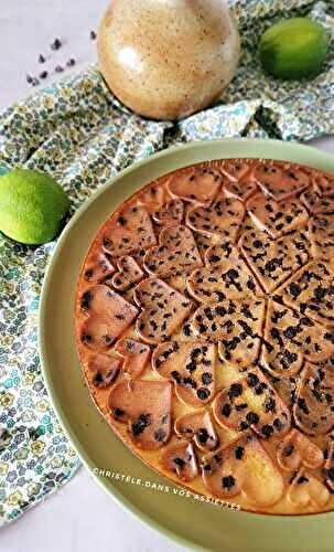 Gâteau citron vert et pépites au chocolat 