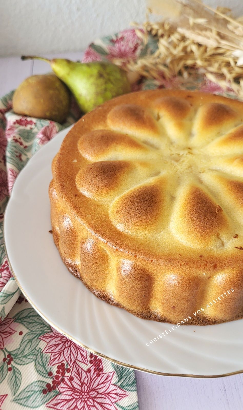 Moelleux poires et citron 