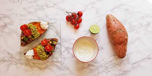 Patate douce garnie à la mexicaine