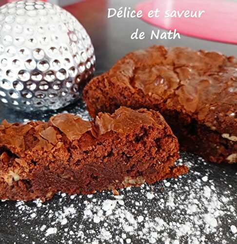 Brownie aux noix de pécan caramélisées - Délice et Saveur de Nath