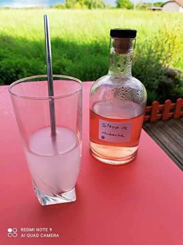 Sirop de rhubarbe