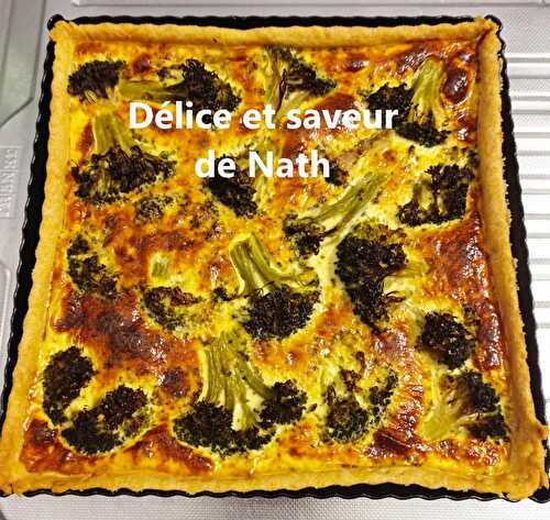 Tarte aux brocolis et moutarde