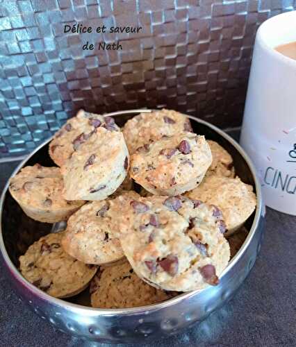 Cookies au chocolat et flocons d'avoine