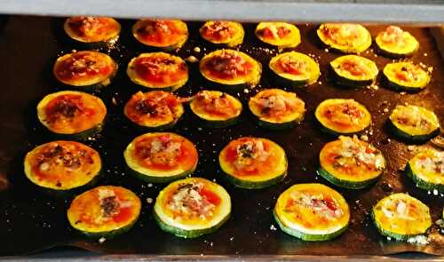 Minis pizzas courgettes